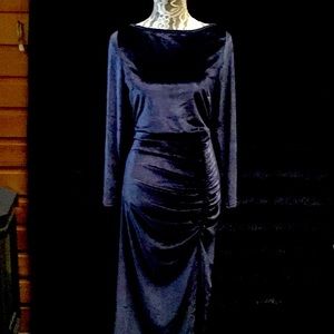 Velvet Backless Maxi Dress